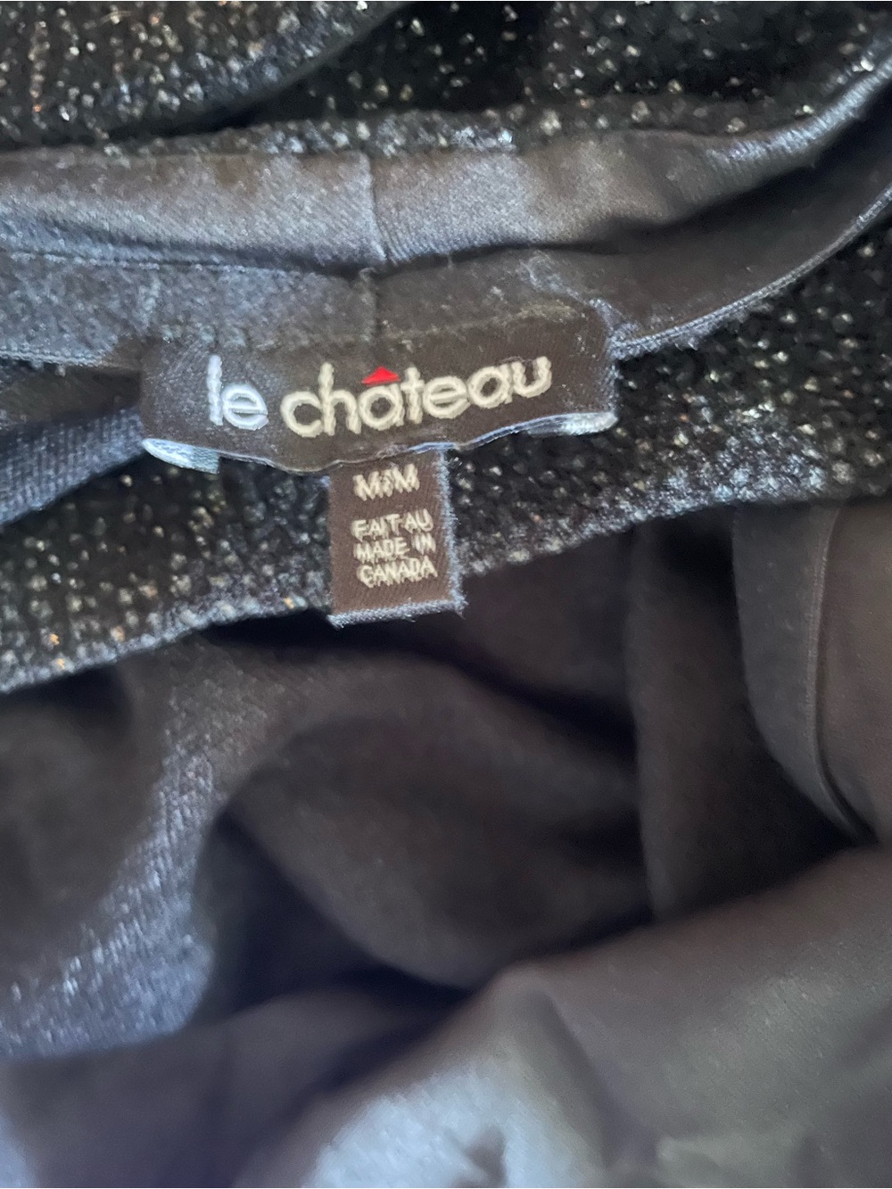 le chateau Black Sparkle Strapless with Back Detail Evening Gown - Picture 4 of 11